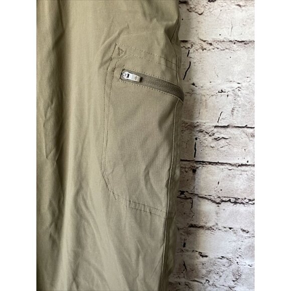 Eddie Bauer Womens Microfleece Lined Hiking Pants Tan XXL Gorpcore - Picture 2 of 5